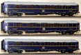 49133 LS Models Set of 3 Passenger sleeping cars type S of CIWL in 1935 livery